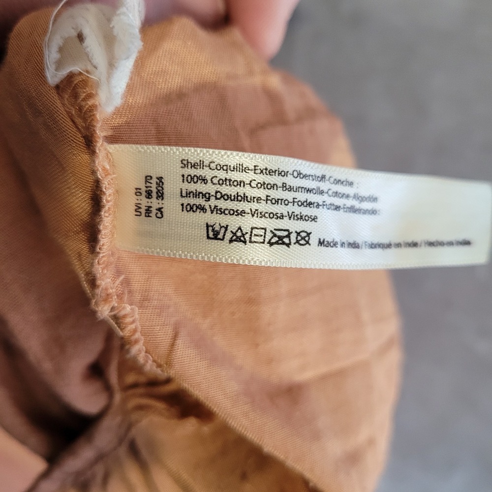 FP One Free People Verona Mini Dress In A Muted Orange Color Sz M Crochet Accent - Picture 6 of 11